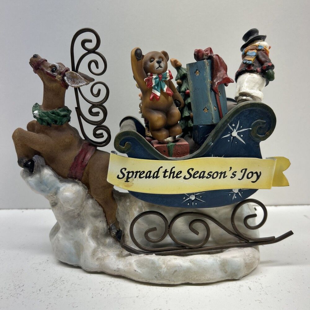Christmas‎ Cheese Spreaders "Spread the Season's Joy" Santa's Sleigh